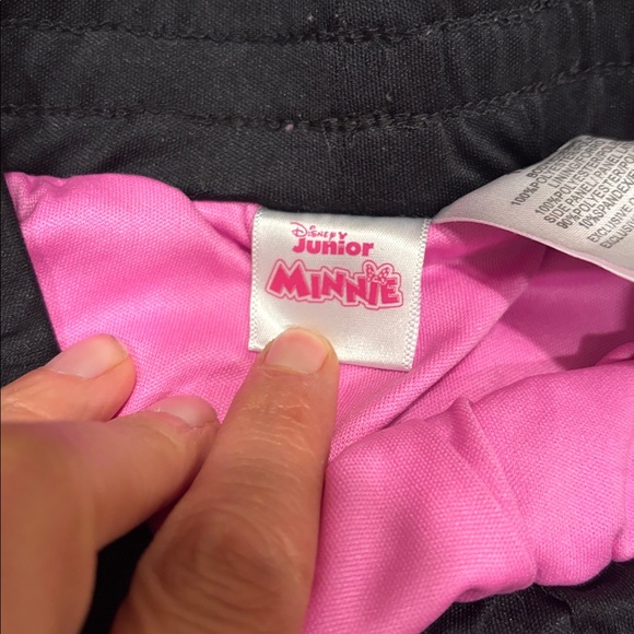 Disney Pink and Black Kids Shorts. They are a kids size 3 - Picture 6 of 7